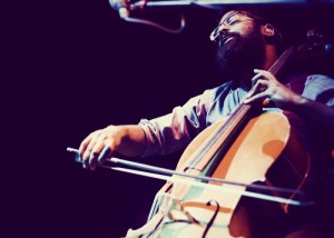 Romesh Thavanathan of Hey Rosetta performing